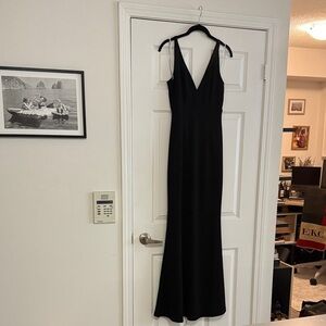 Lulu's Classic Black Maxi Dress